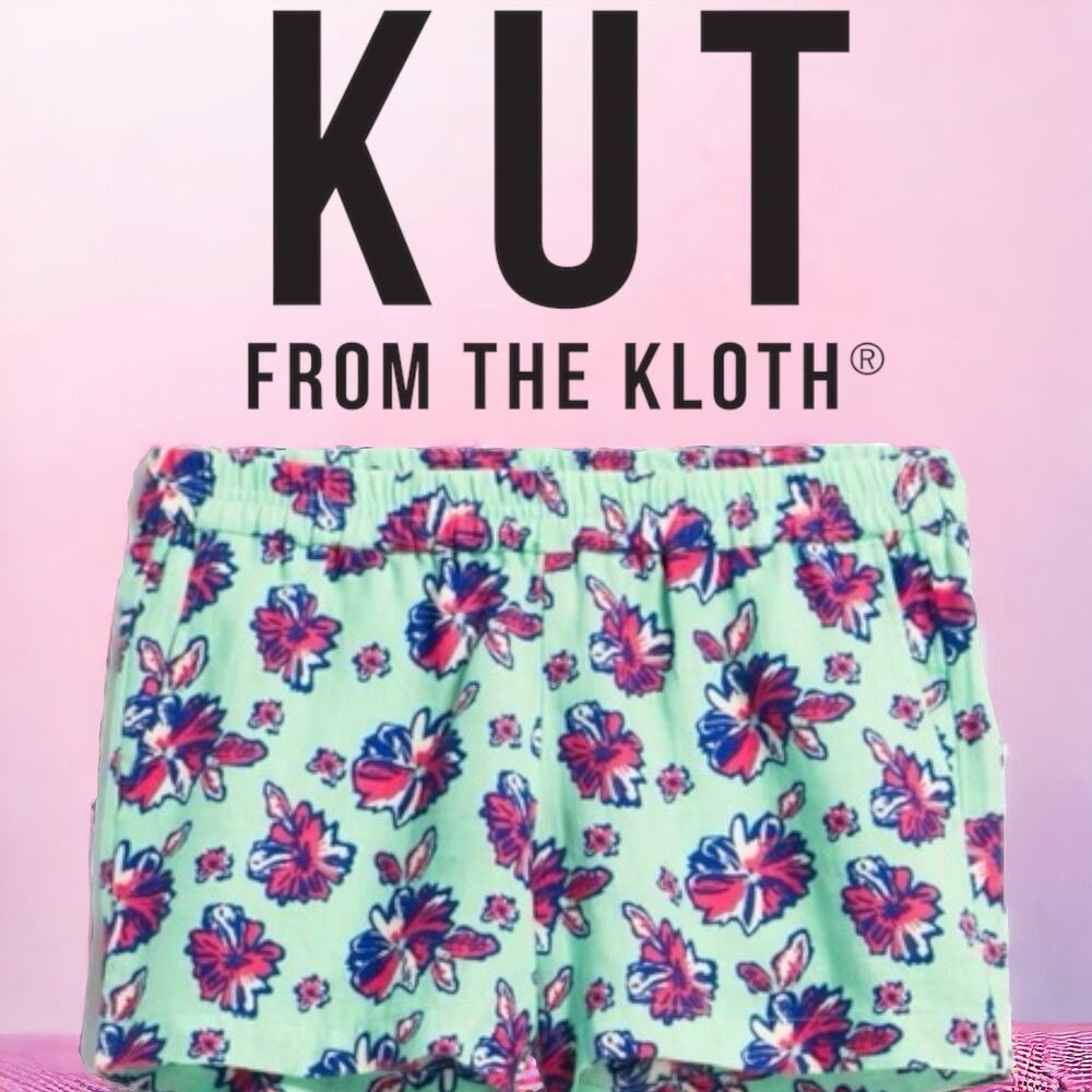 Kut from the Kloth | Womens Floral Linen Shorts |‎ Size 8